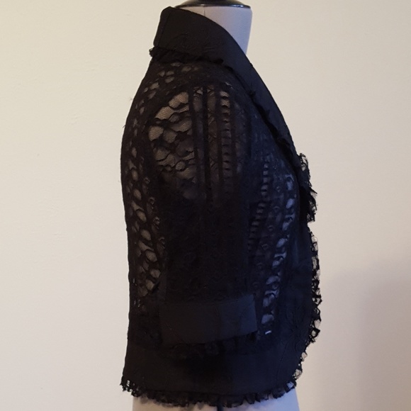 Sheer Lace Bolero Jacket - Picture 3 of 6
